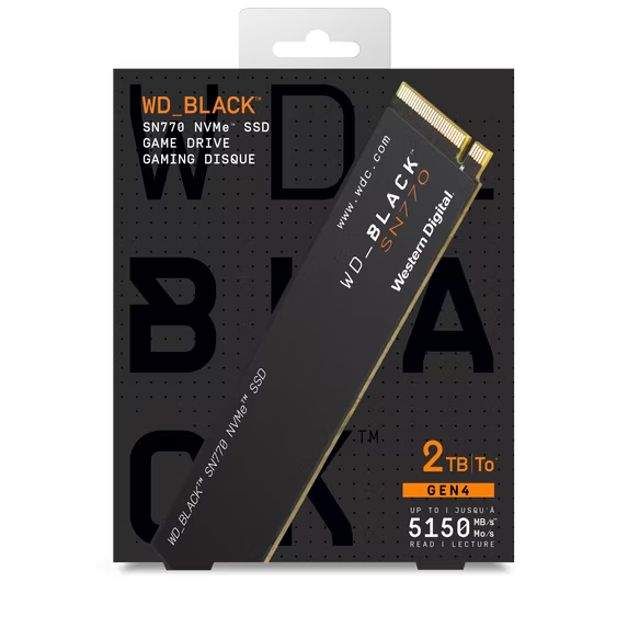 WD_BLACK 2TB SN770 NVMe PCIe 4.0 M.2 Internal SSD - WDBBDL0020BNC-WRWM